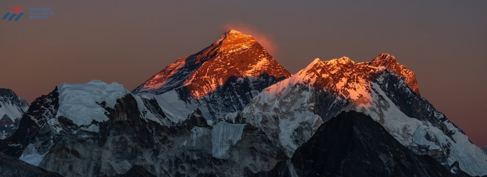 Mount Everest at golden hour